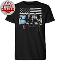 Martin Luther King Malcolm X American Flag Sofa Art Civil Rights Leaders Shirt