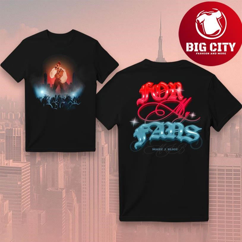 Mary J Blige Crowd New Two Sided Shirt