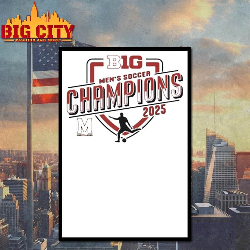 Maryland Terrapins 2025 Big Ten Men’s Soccer Regular Season Champions shirt