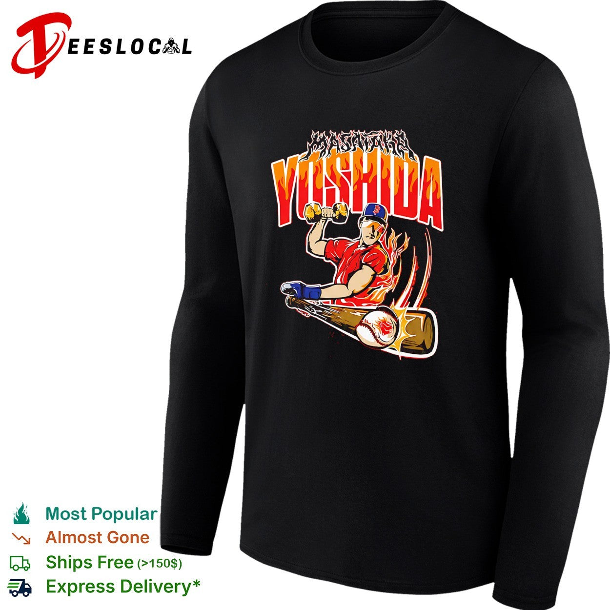 Masataka Yoshida Boston Red Sox holding gold dumbbell 2026 shirt