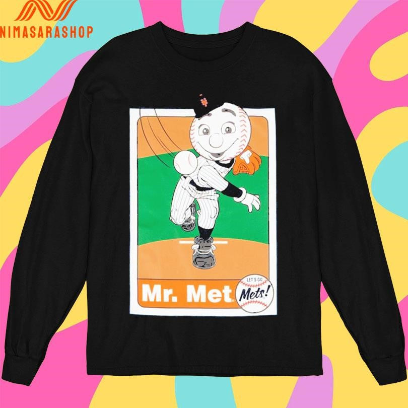 Mascot Baseball Card Mr Met New York Mets Shirts