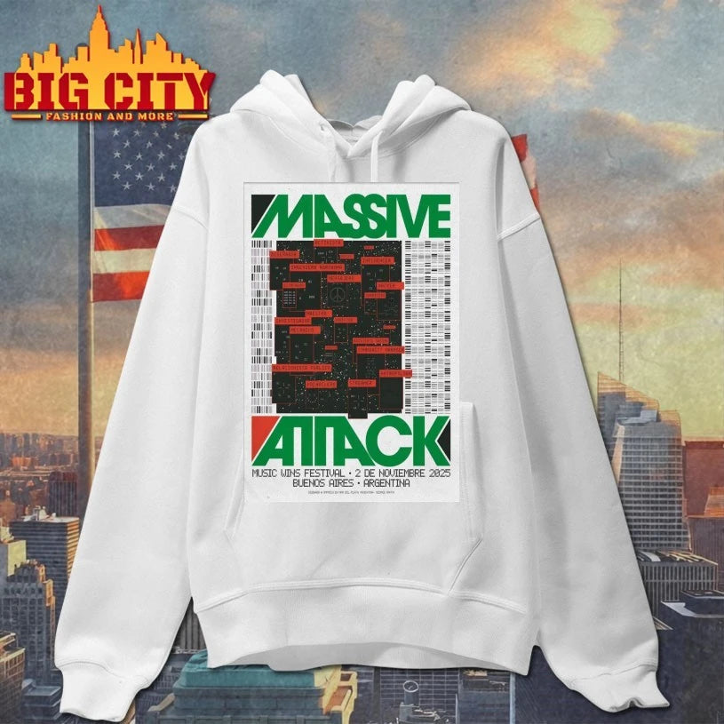 Massive Attack Music Wins Festival On Nov 2 2025 2025 Poster shirt