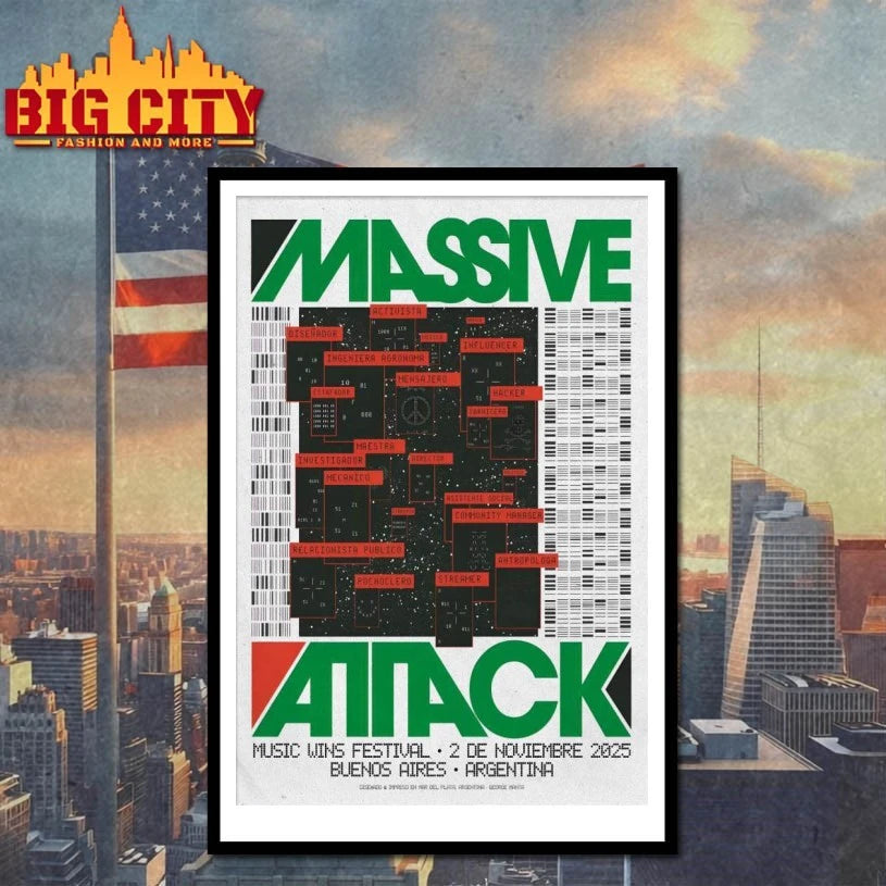 Massive Attack Music Wins Festival On Nov 2 2025 2025 Poster shirt