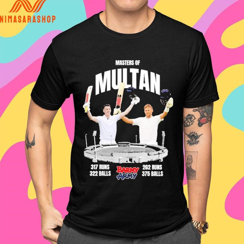 Masters Of Multan Barmy Army 317 Runs 322 Balls 262 Runs 375 Balls Shirts