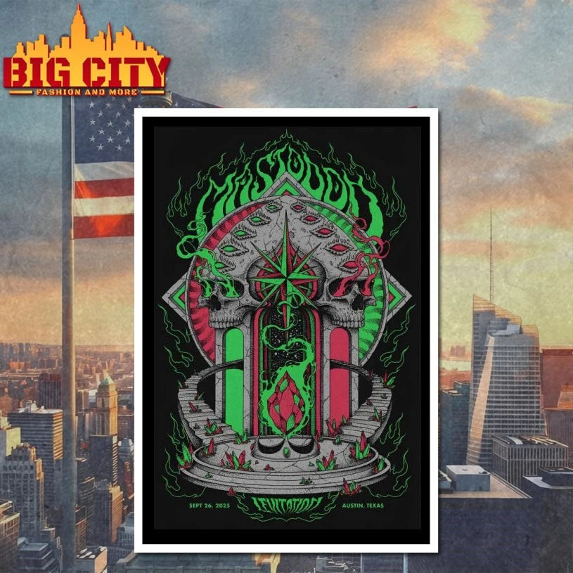 Mastodon Sep 26 2025 Palmer Events Center in Austin TX Tour Poster shirt