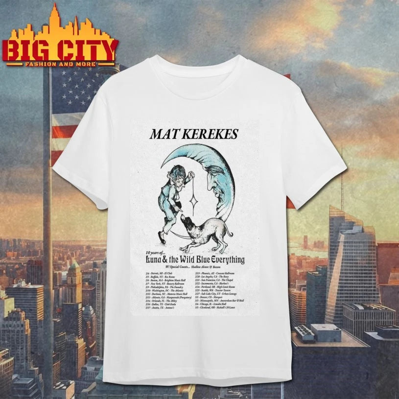 Mat Kerekes 10 Years Of Luna The Wild Blue Everything Tour 2026 Poster Shirt