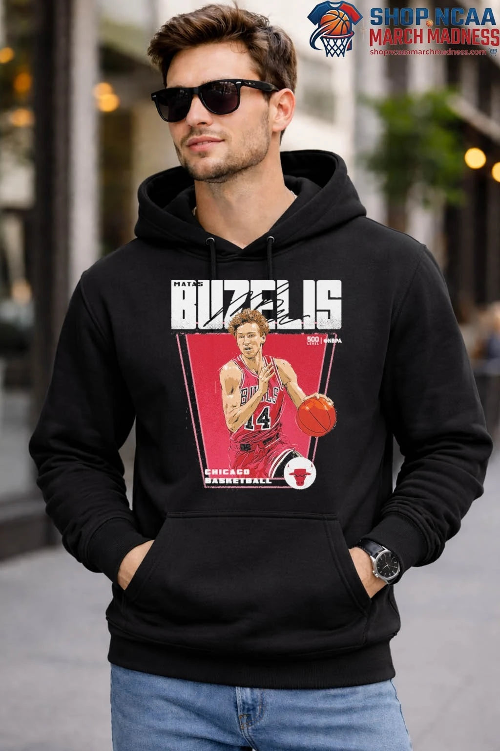Matas Buzelis Chicago Bulls Premiere Signature T-Shirt