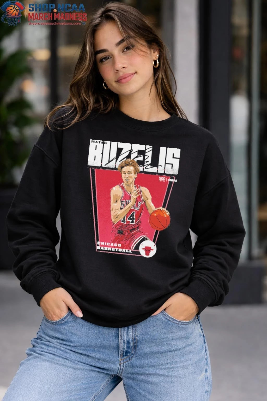 Matas Buzelis Chicago Bulls Premiere Signature T-Shirt