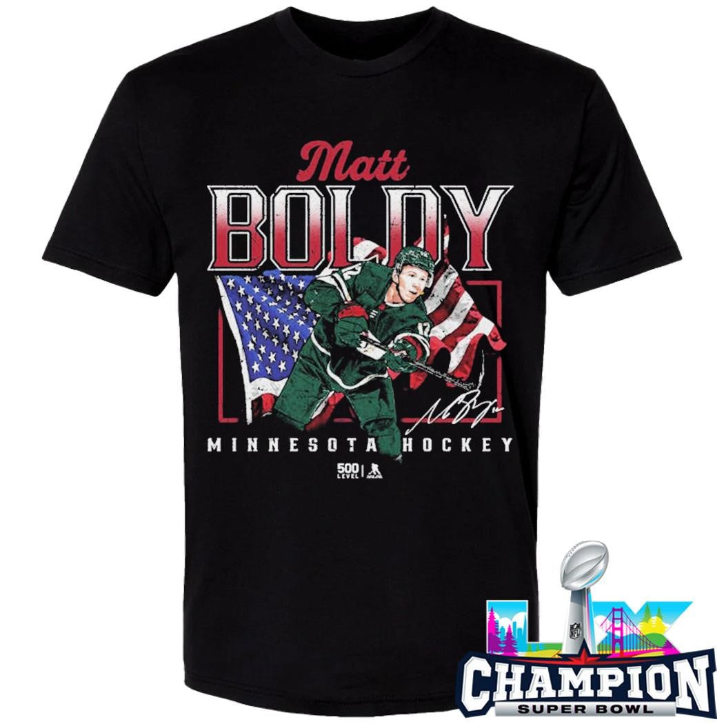 Matt Boldy Minnesota Usa Flag Shirt