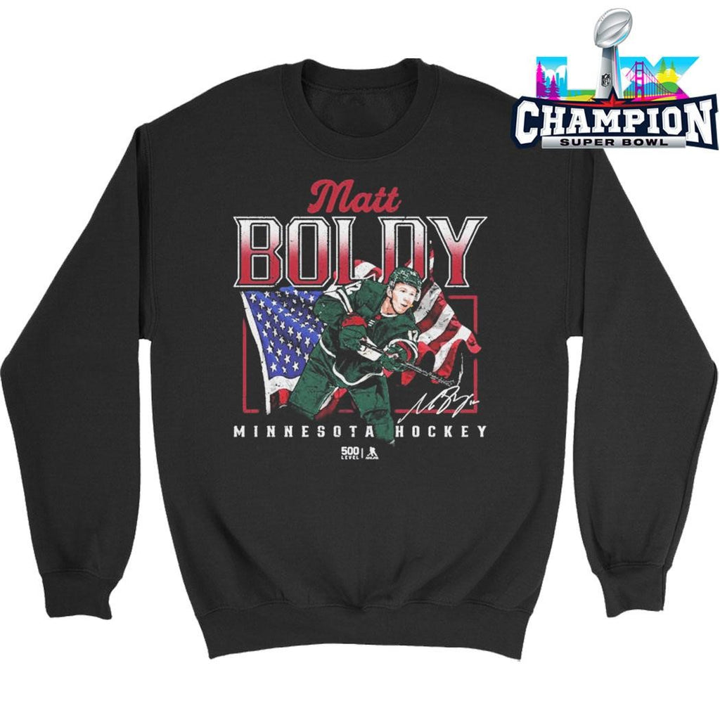 Matt Boldy Minnesota Usa Flag Shirt