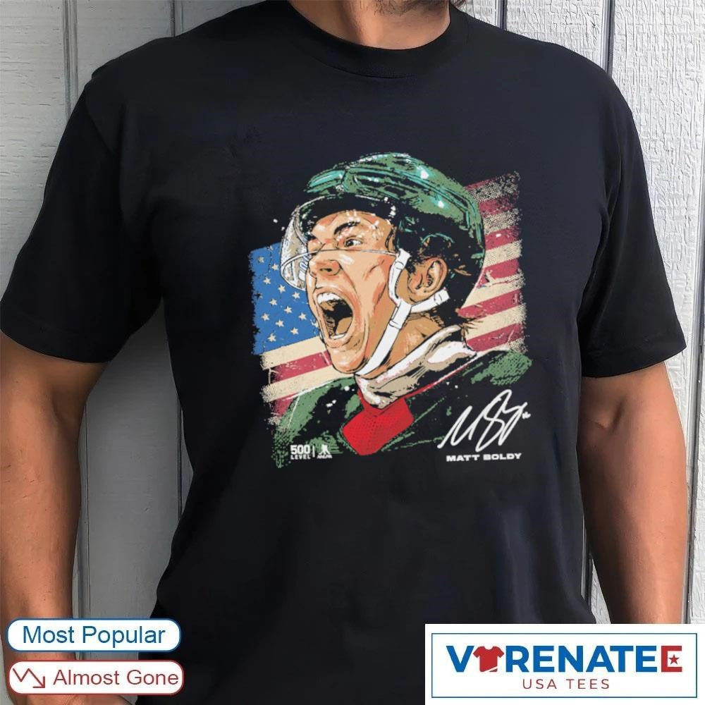 Matt Boldy Minnesota Wild USA Portrait Signature shirt