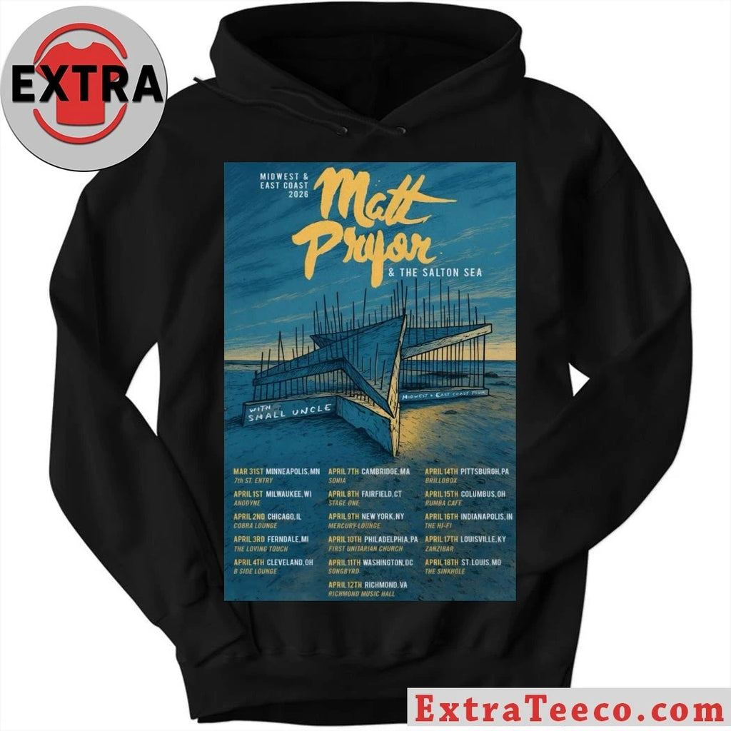 Matt Pryor Midwest And East Coast 2026 Tour Poster T-Shirt