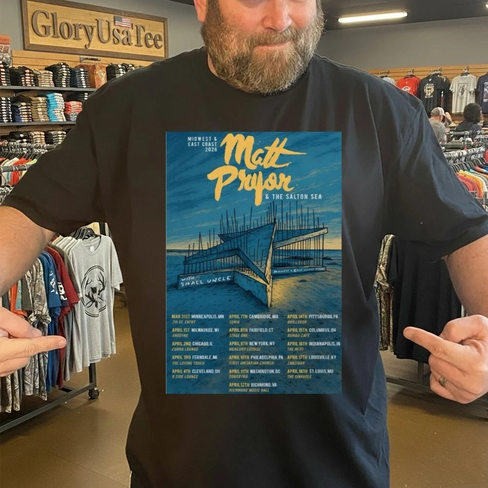 Matt Pryor Midwest And East Coast Tour 2026 Poster Shirt