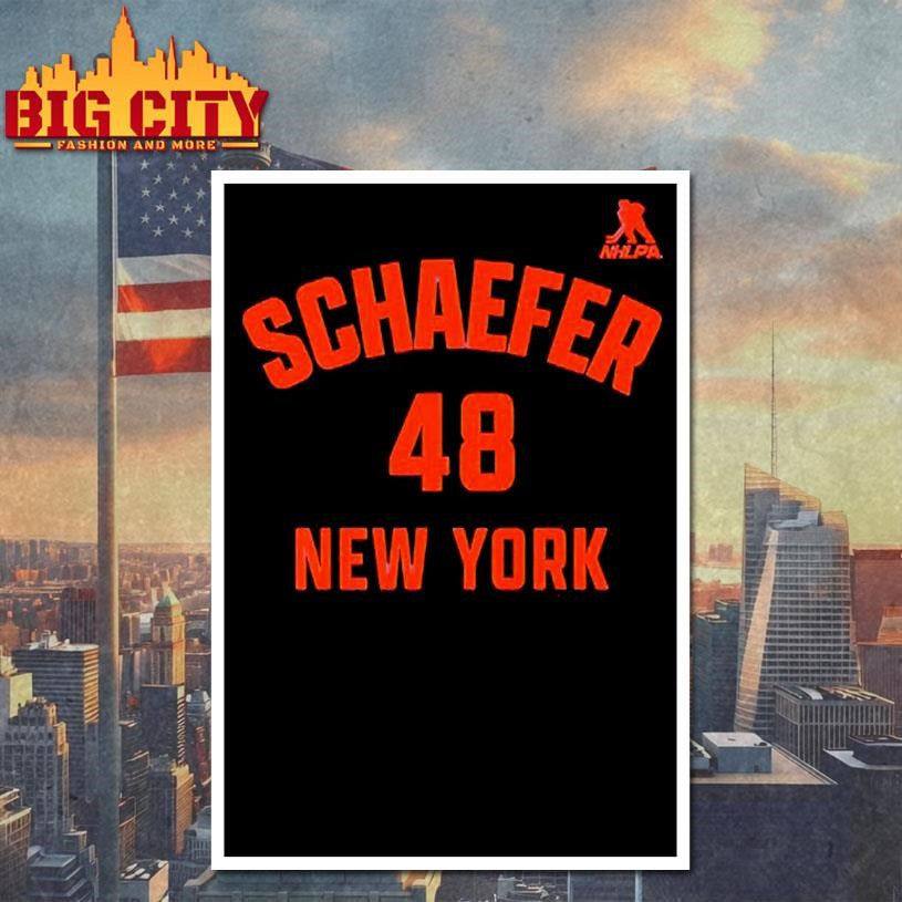 Matthew Schaefer 48 Long Island Name &amp; Number Shirt