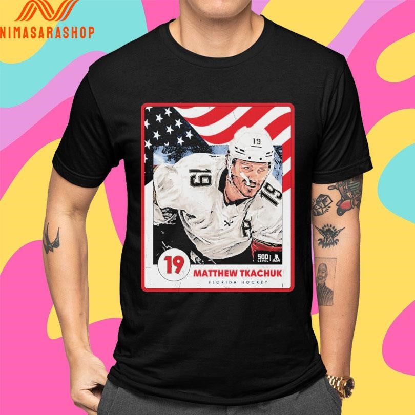 Matthew Tkachuk Florida Hockey USA Card Shirts