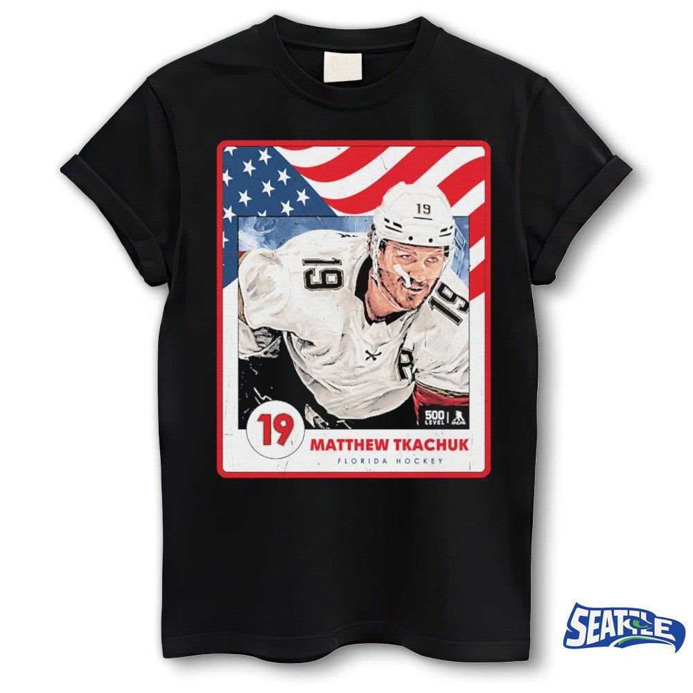 Matthew Tkachuk Florida Panthers Hockey USA Team Card shirt
