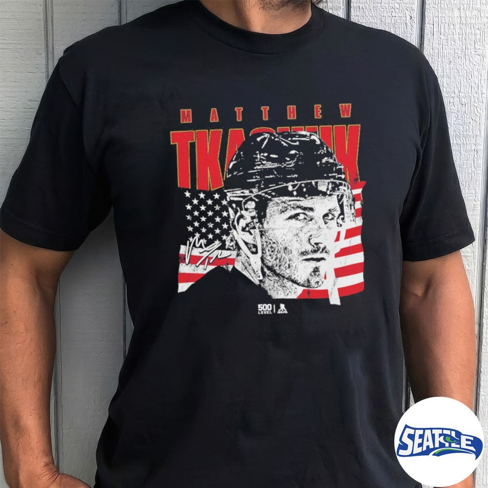 Matthew Tkachuk Florida Panthers USA Profile Signature shirt