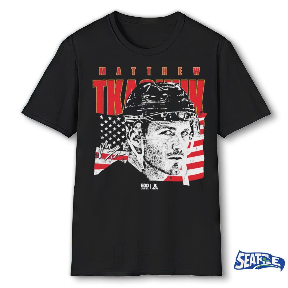 Matthew Tkachuk Florida Panthers USA Profile Signature shirt