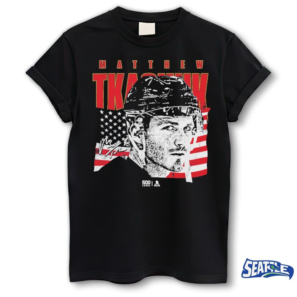 Matthew Tkachuk Florida Panthers USA Profile Signature shirt