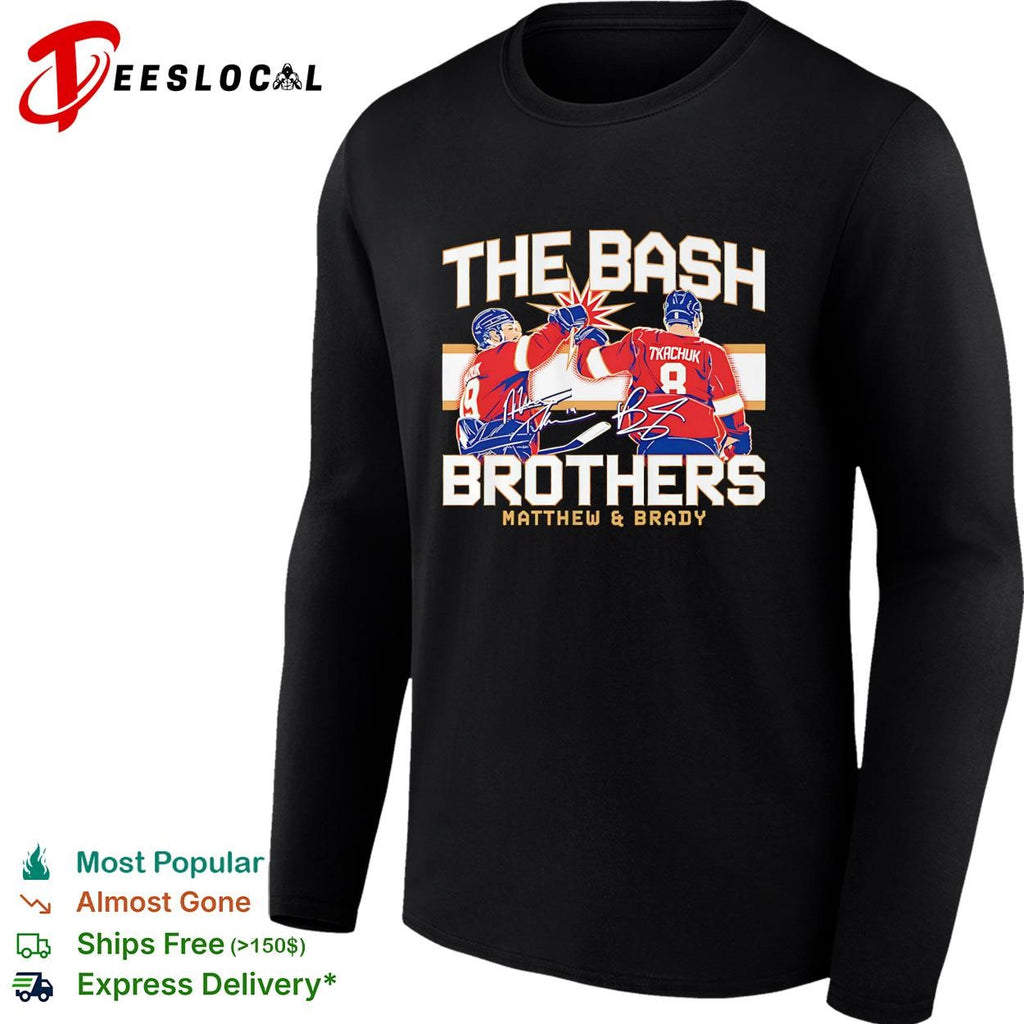 Matthew and Brady Tkachuk Florida Panthers The Bash Brothers siganture shirt