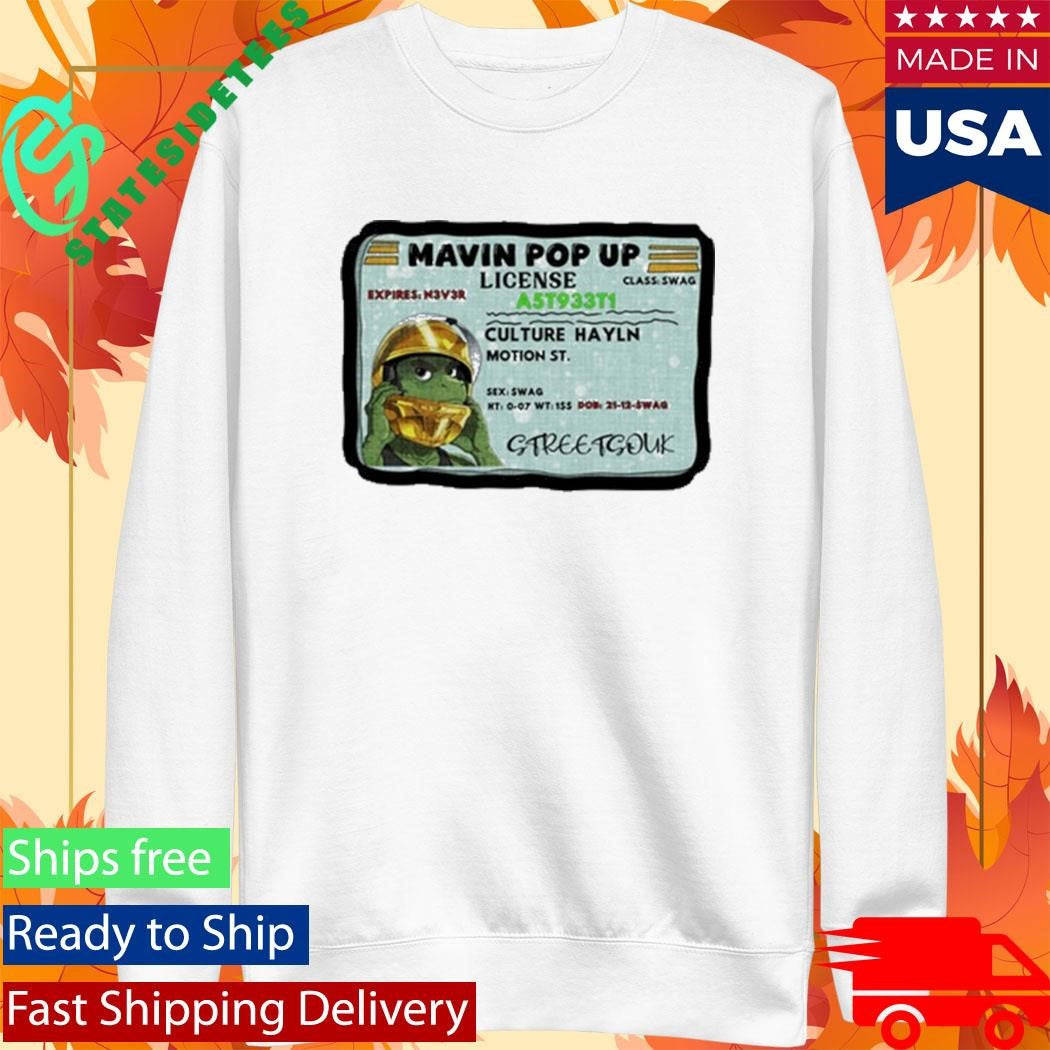 Mavin Pop Up License Shirt