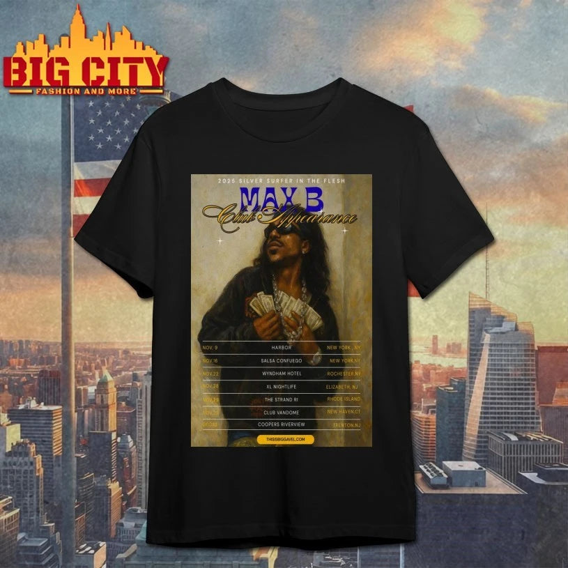 Max B Silver Surfer In The Flesh 2025 Poster shirt