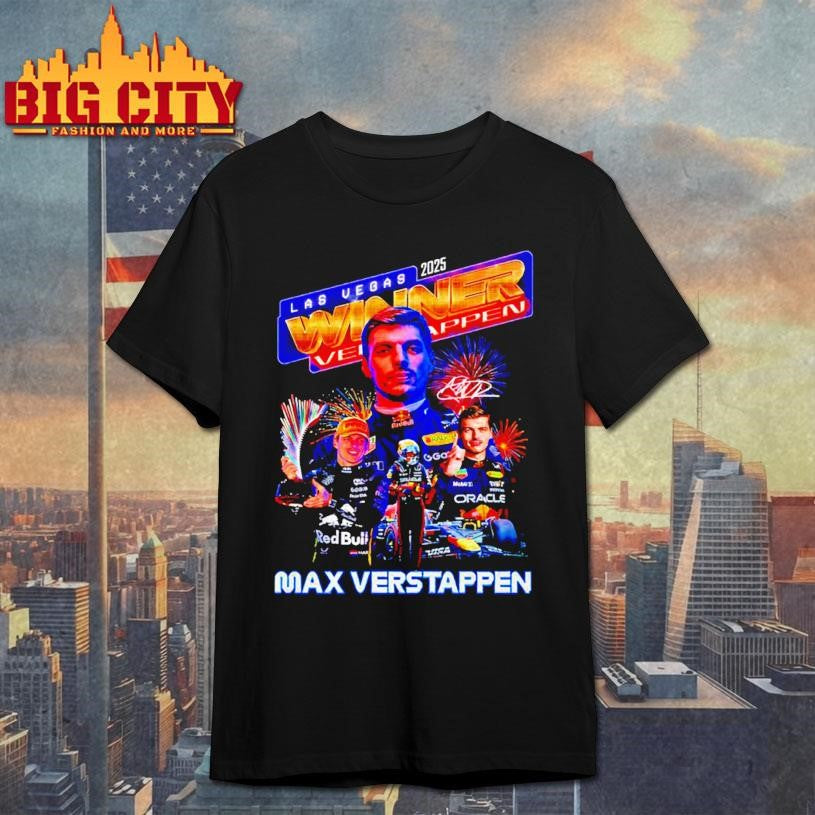 Max Verstappen 2025 Las Vegas Winner Verstappen Shirt