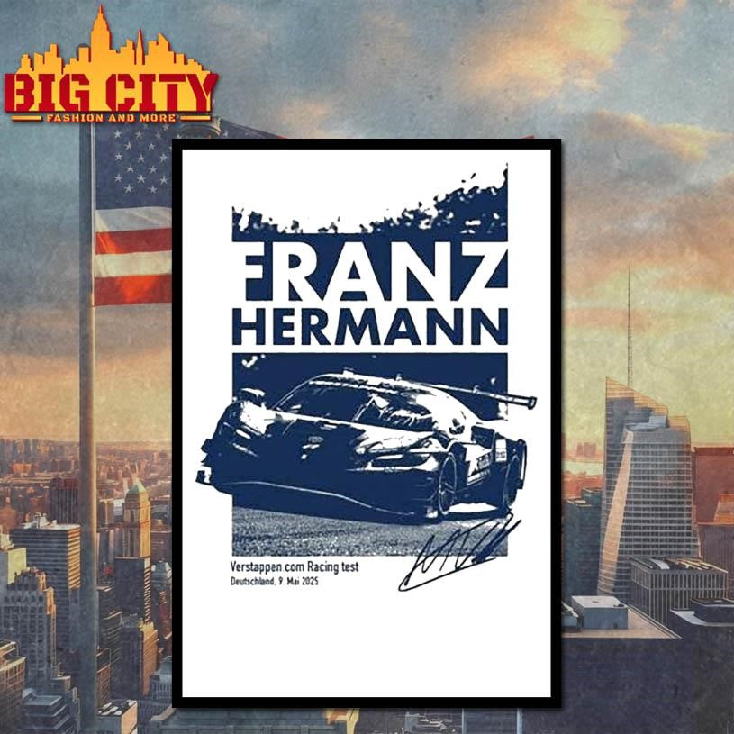 Max Verstappen Franz Hermann Racing Test Deutschland 9 Mai 2025 F1 Shirt