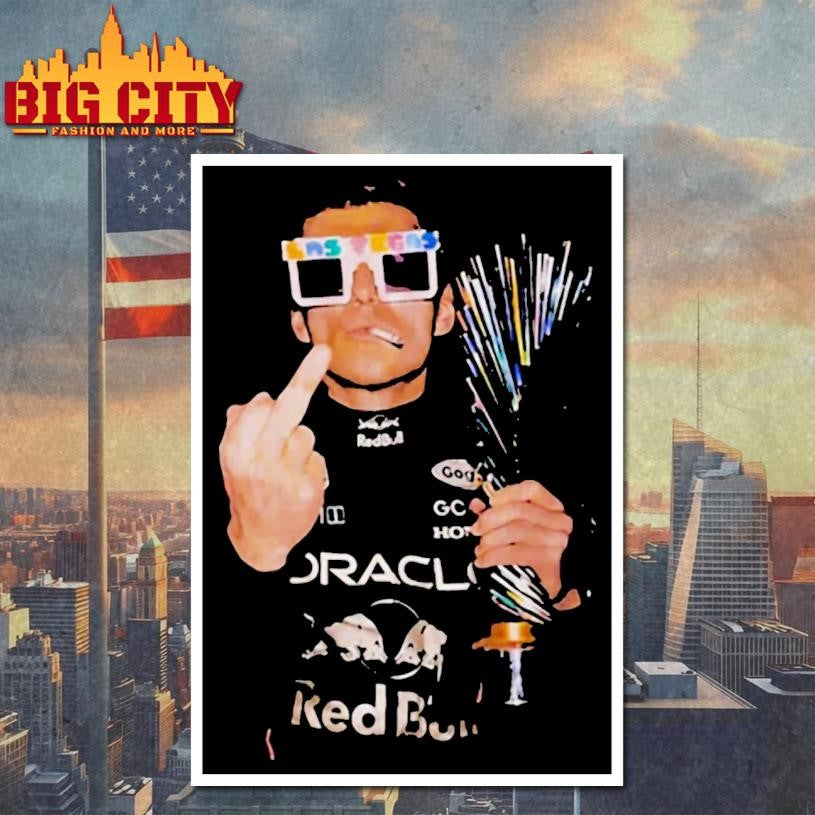 Max Verstappen Pink Lego Sunglasses Middle Finger Shirt