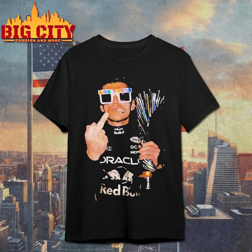 Max Verstappen Pink Lego Sunglasses Middle Finger Shirt