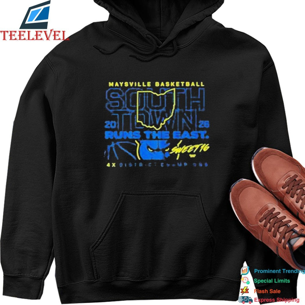 Maysville Basketball 2026 Runs the East 4X District Champions T-shirts