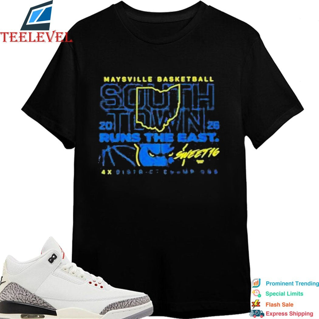 Maysville Basketball 2026 Runs the East 4X District Champions T-shirts