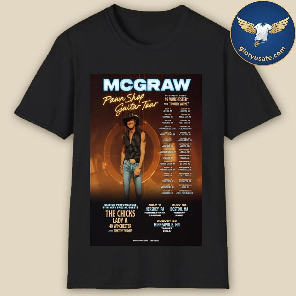 McGraw Pawn Shop Guitar Tour 2026 Poster Shirt