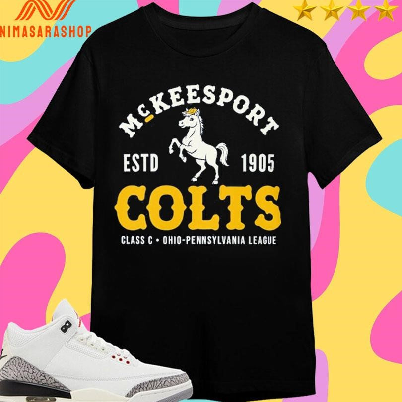 McKeesport Colts Baseball Estd 1905 Class C Ohio Pennsylvania League Shirts