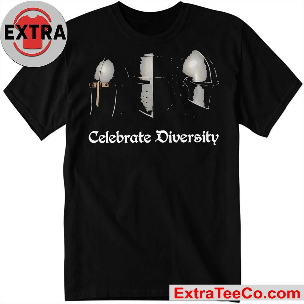 Medieval Helmets Celebrate Diversity New T-Shirt