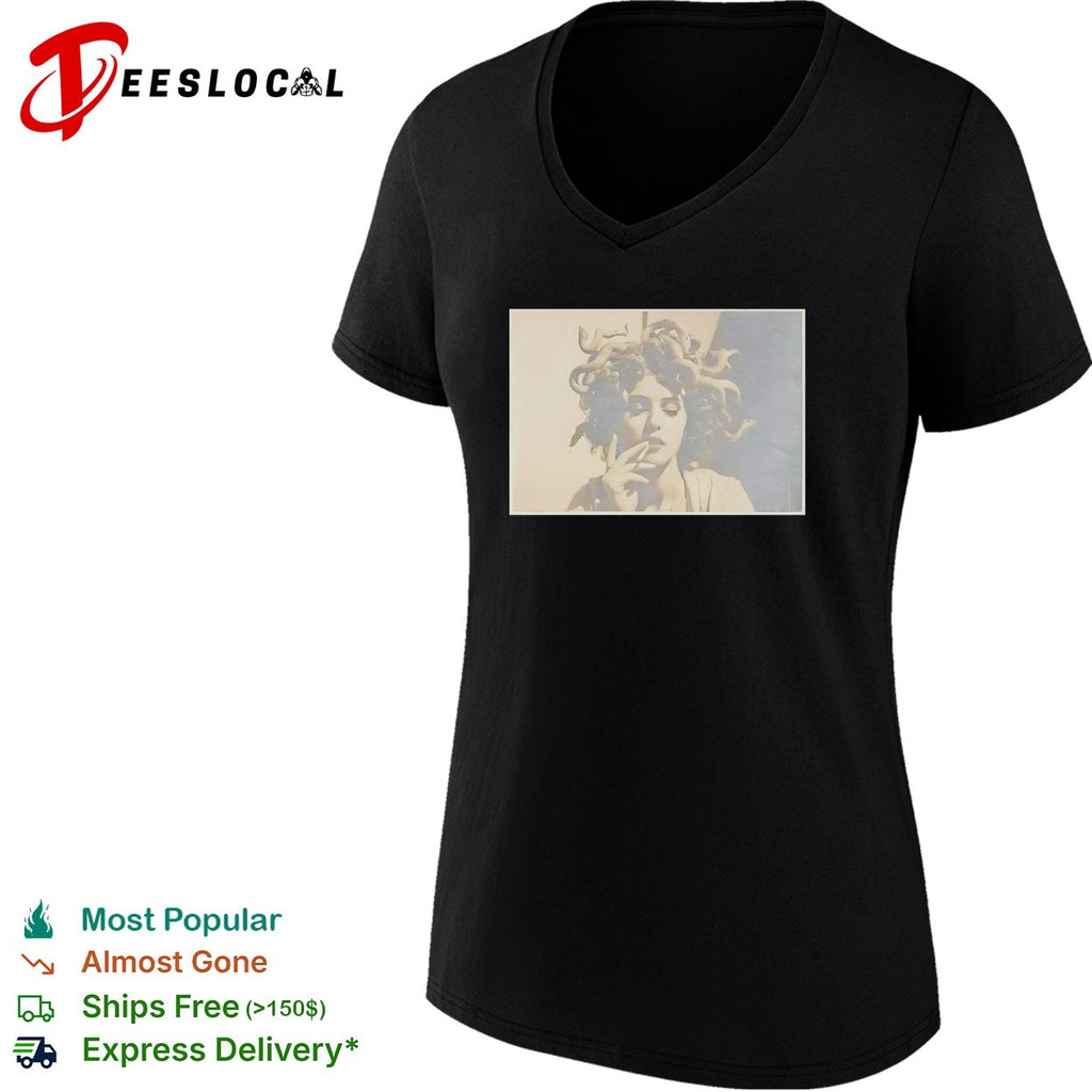 Medusa smoking cigarette vintage shirt