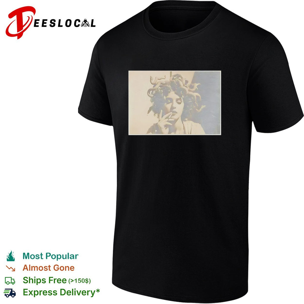 Medusa smoking cigarette vintage shirt