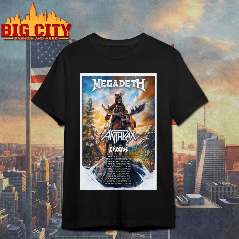Megadeth 2026 Canada Tour Poster shirt