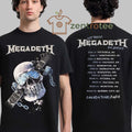 Megadeth Canada 2026 Tour Merch Vic Let There Be Shred With Dates tee