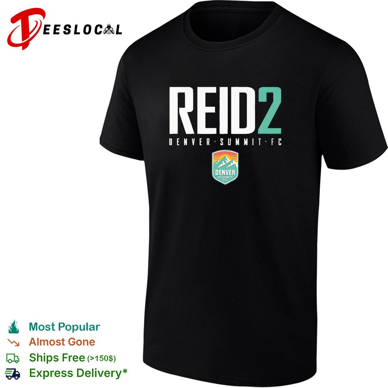 Megan Reid 2 Denver Summit FC professional women’s soccer team shirt