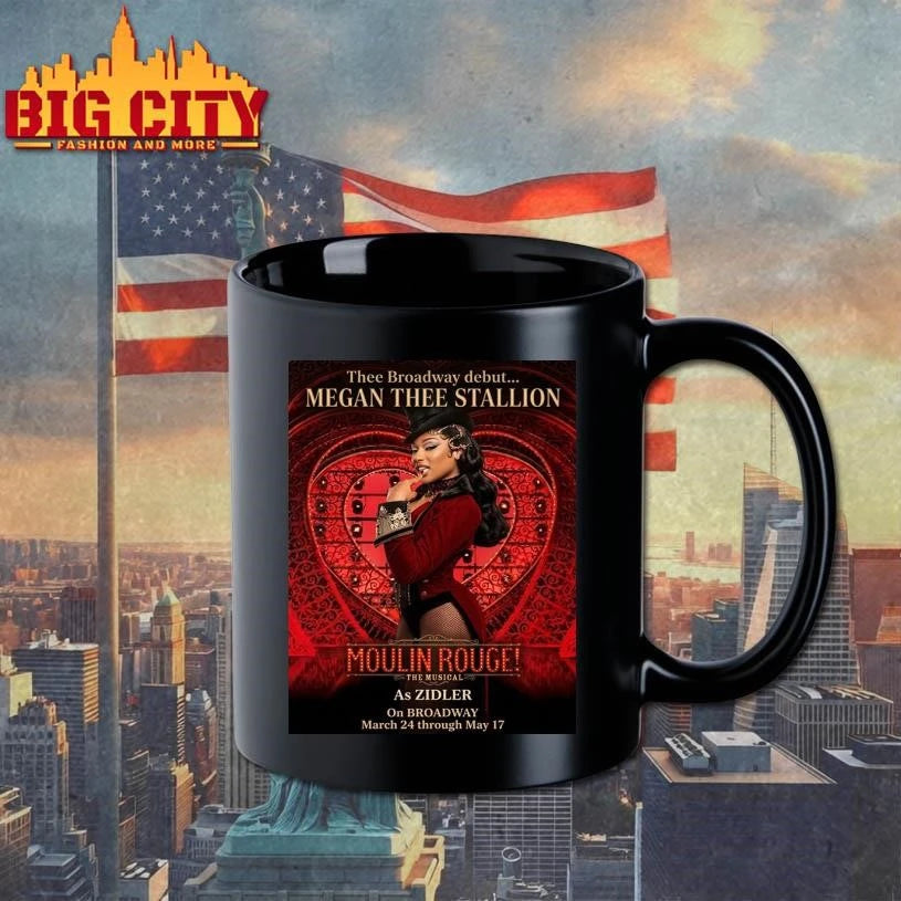 Megan Thee Stallion Thee Broadway Debut As Zidler In Moulin Rouge The Musical On Broadway March 24 2026 Poster Shirt
