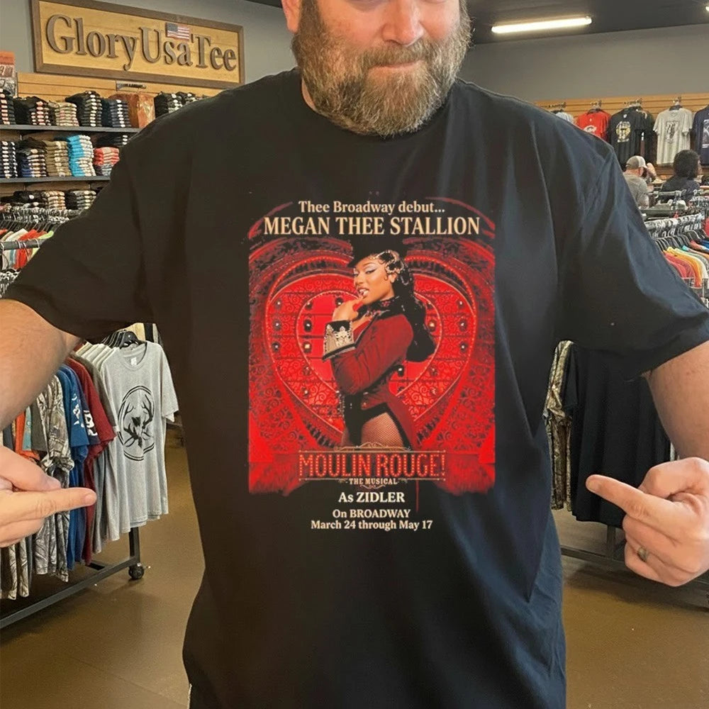Megan Thee Stallion Thee Broadway Debut As Zidler In Moulin Rouge The Musical On Broadway March 24 2026 Shirt