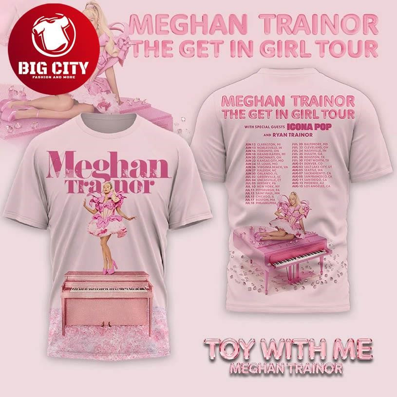 Meghan Trainor The Get In Girl Tour 2025 Two Sided Shirt