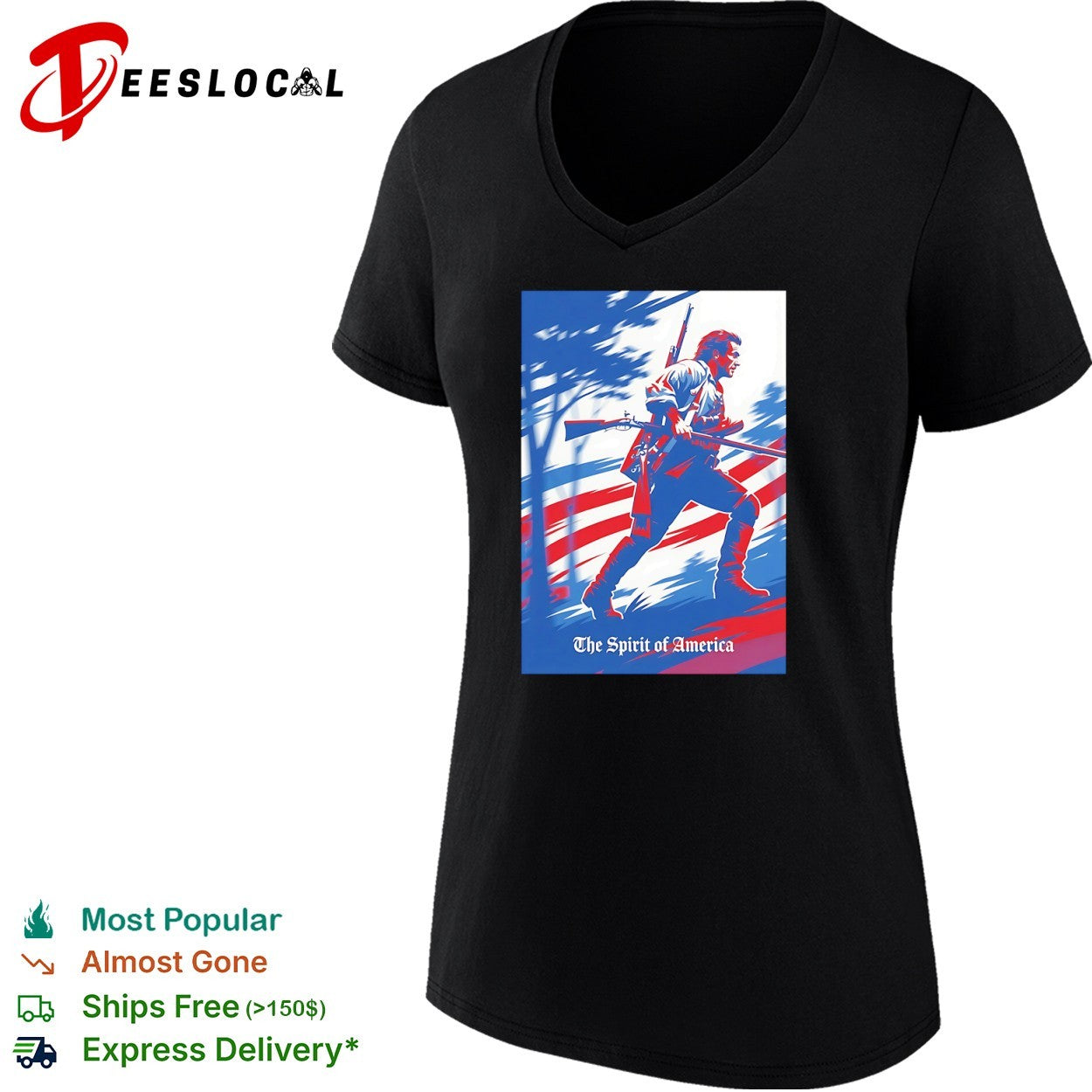 Mel Gibson The Patriot The Spirit of America shirt