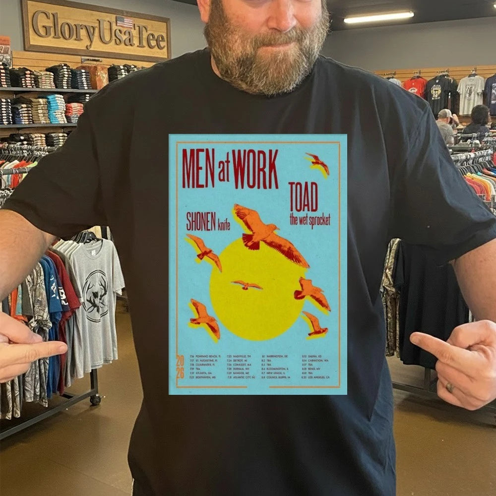 Men At Work Summer Tour 2026 Poster Shirt