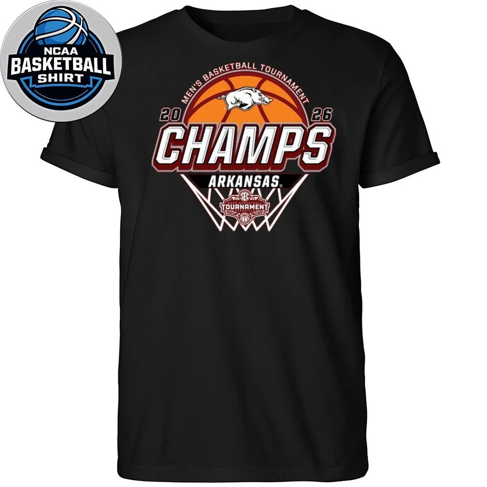 Men’s Basketball Tournament 2026 Champs Arkansas T-Shirt
