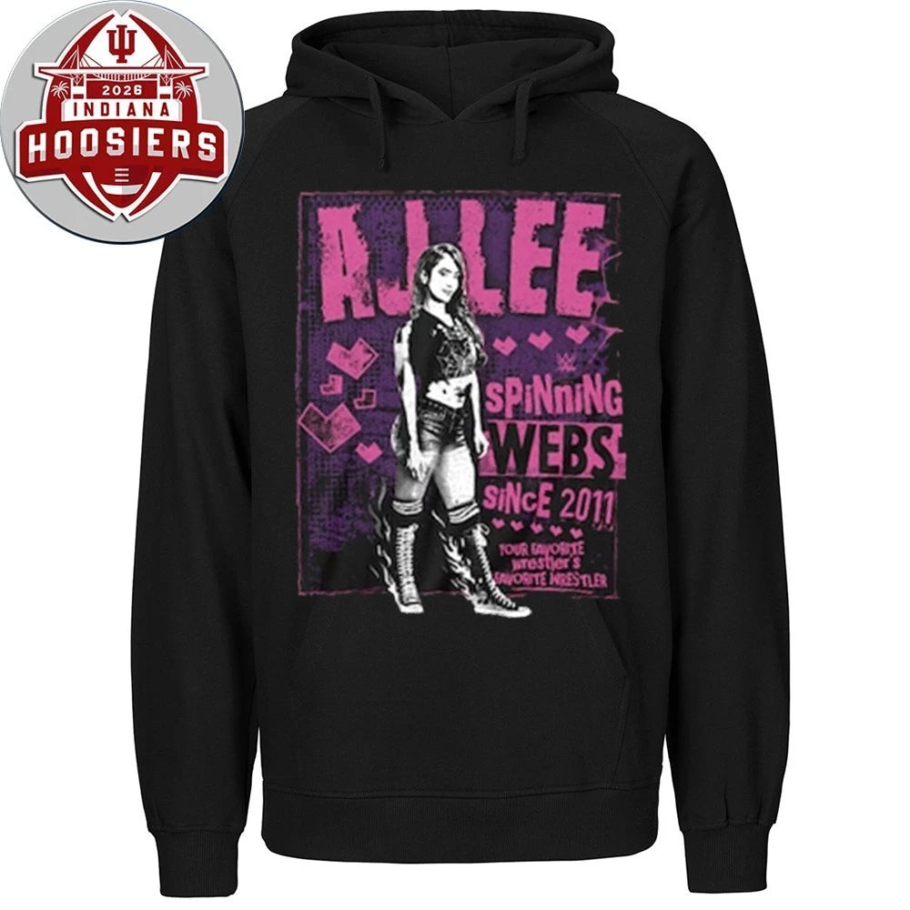 Men’s Black AJ Lee Spinning Webs Since 2011 T-Shirt