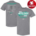 Brad Keselowski Checkered Flag Sports Heather 2026 NASCAR Schedule Shirt