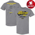 Men’s Carson Hocevar Checkered Flag Sports Heather Charcoal 2026 NASCAR Schedule Shirt