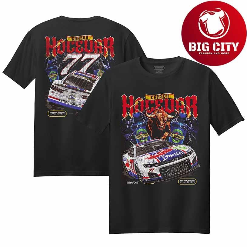 Men’s Carson Hocevar Spire Motorsports Black Chili’s Car Shirt
